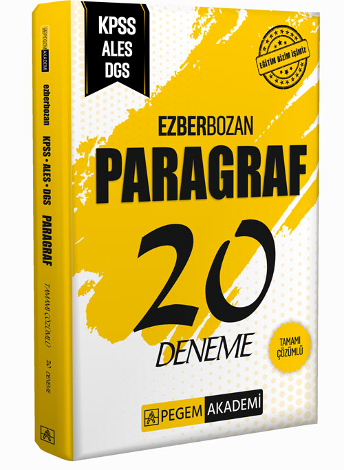 KPSS ALES DGS PARAGRAF 20 DENEME -2024