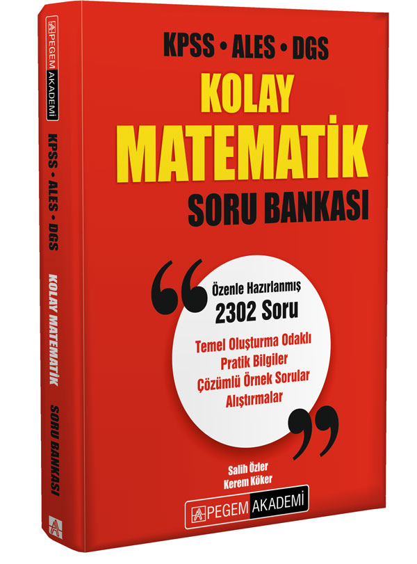 KPSS ALES DGS KOLAY MATEMATİK  -2024 -25