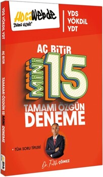 YDS YÖKDİL YKSDİL Aç Bitir Mini 15 Deneme