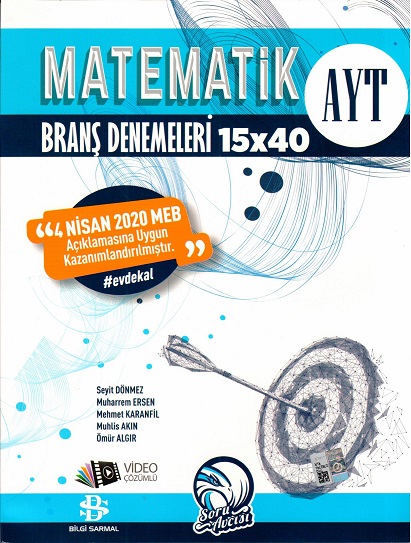 *YKS AYT SARMAL *ÖZEL* DENEME MATEMTK 15*40 - 2020