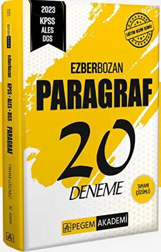 KPSS ALES DGS PARAGRAF 20 DENEME -2024 -25