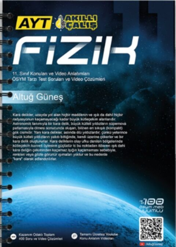 AYT FİZİK 1.KİTAP 11.SINIF KONULAR -2026