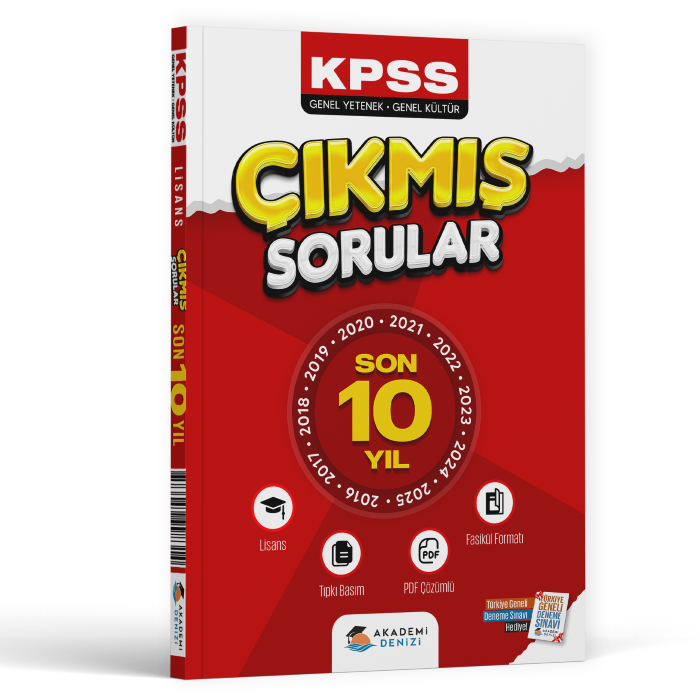 KPSS FASİKÜL ÇIKMIŞ SORU LİSANS GYGK 10 YIL 16-24