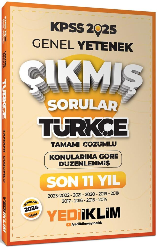 KPSS TÜRK.GY KONU.GÖRE 11 YIL ÇIKMI-2025