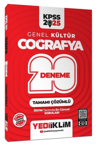KPSS GK COĞRAFYA 20 DENEME-2025