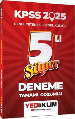 KPSS GY GK SÜPER 5 Lİ DENEME-2025