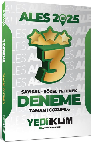 ALES Sayısal Sözel Yetenek 3 Yıldız Deneme 2025