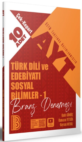 AYT Türk Dili ve Ed.1 Çek Kopar 10lu Deneme -2026