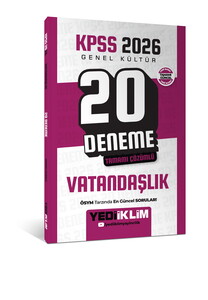 KPSS GENEL KÜLTÜR VATANDAŞLIK 20 DEN -2026