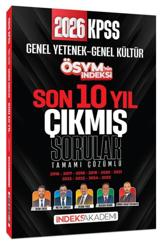 2026 KPSS GK GY ÖSYM nin Son 10 Yıl ÇS -2026