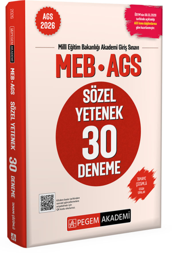 MEB AGS SÖZEL YETENEK 30 DENEME -2026