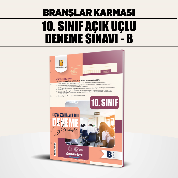 BRANŞLAR KRM 10.SINIF ÇOKTAN SEÇMELİ AÇIK UÇLU A