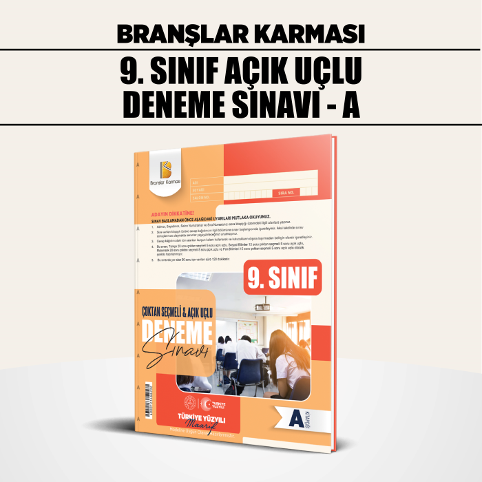 BRANŞLAR KRM 09.SINIF ÇOKTAN SEÇMELİ AÇIK UÇLU A