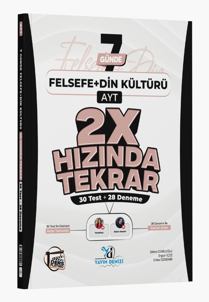 YDENİZİ YKS AYT 2X HIZINDA TEKRAR FELSEFE-DİN - 26