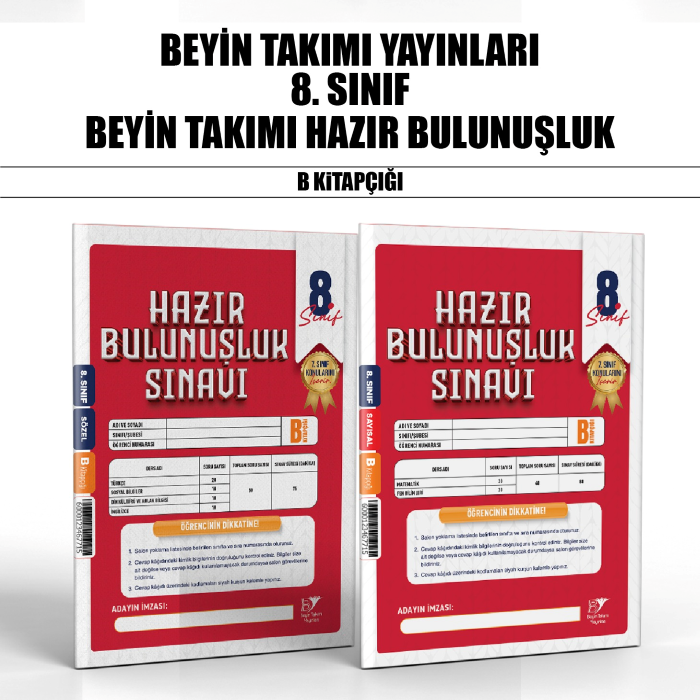BTAKIMI 08.SINIF HAZIR BULUNUŞLUK SINAVI B - 26-27