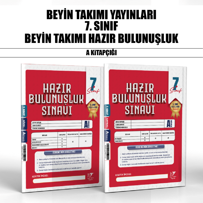 BTAKIMI 07.SINIF HAZIR BULUNUŞLUK SINAVI A - 26-27