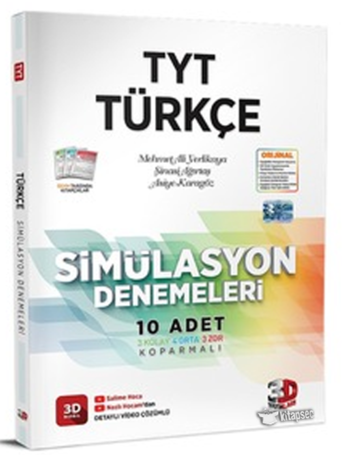 3D TYT SİMÜLASYON DENEME 10 LU TÜRKÇE - 2024-25