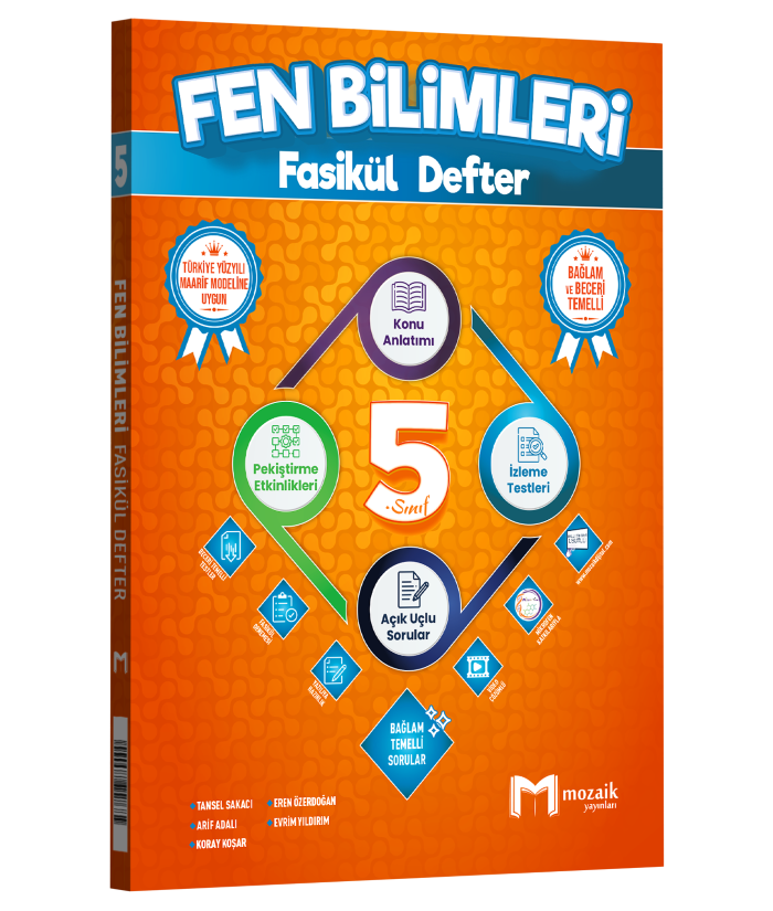 MOZAİK 5.SINIF FASİKÜL DEFTER FEN BİLM - 2026-27