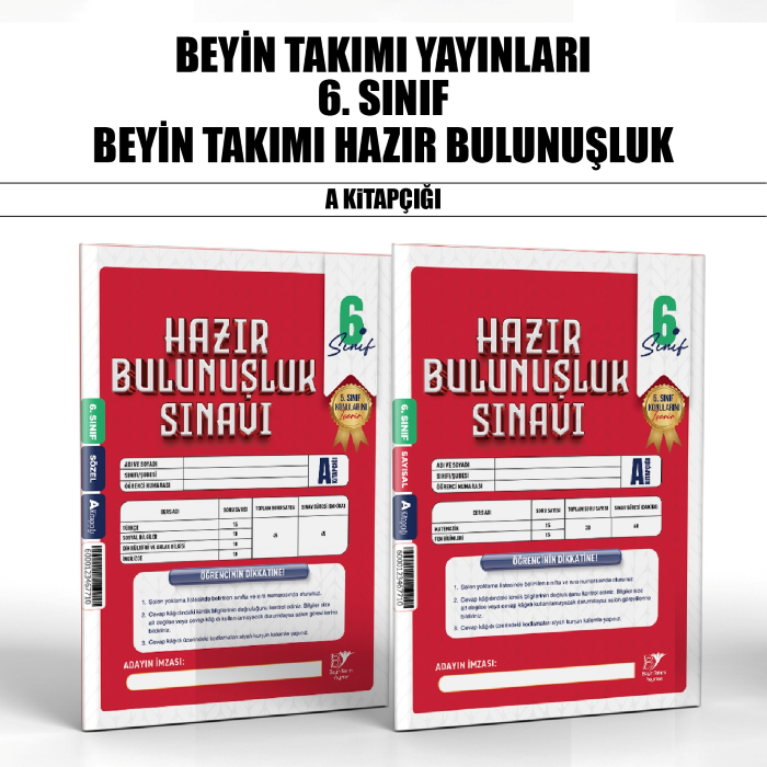 BTAKIMI 06.SINIF HAZIR BULUNUŞLUK SINAVI A - 26-27
