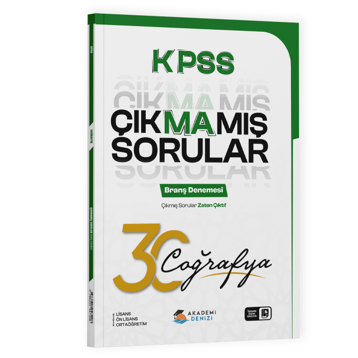 KPSS ÇIKMAMIŞ DENEME 30 LU COĞRAFYA - 26-27