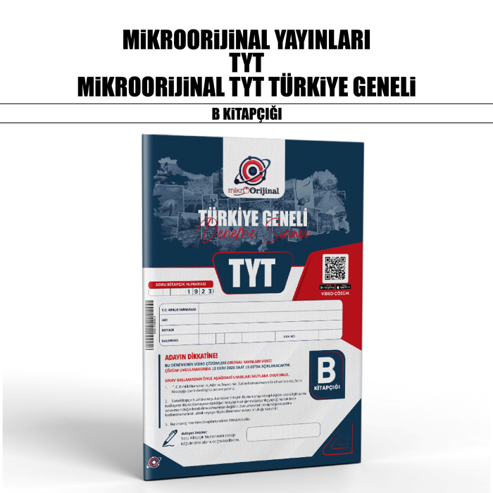 MİKROORİJİNAL TYT TÜRKİYE GENELİ B - 26-27