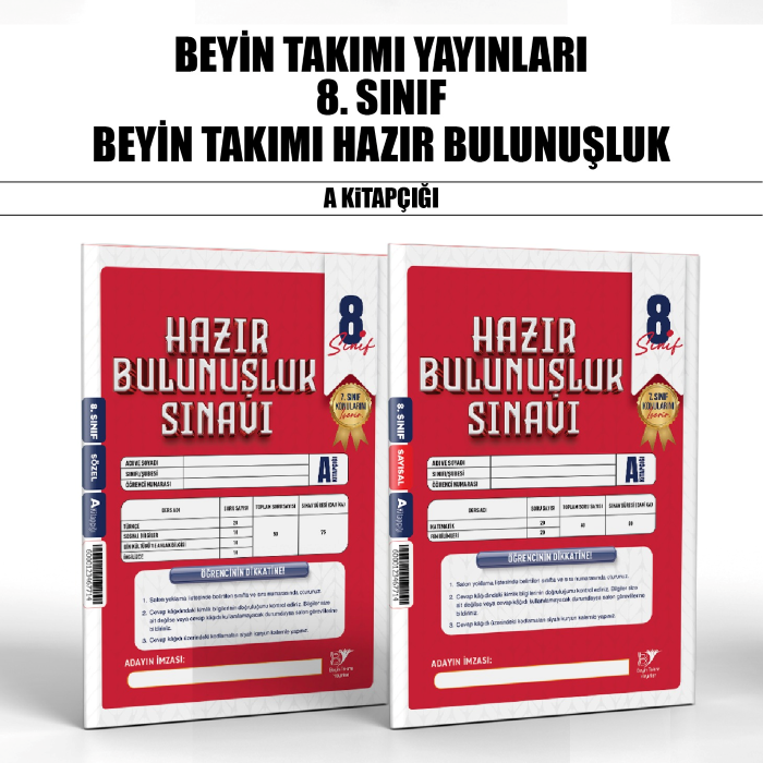 BTAKIMI 08.SINIF HAZIR BULUNUŞLUK SINAVI A - 26-27