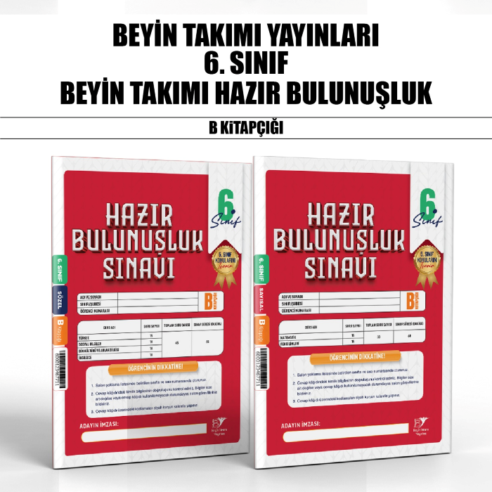 BTAKIMI 06.SINIF HAZIR BULUNUŞLUK SINAVI B - 26-27