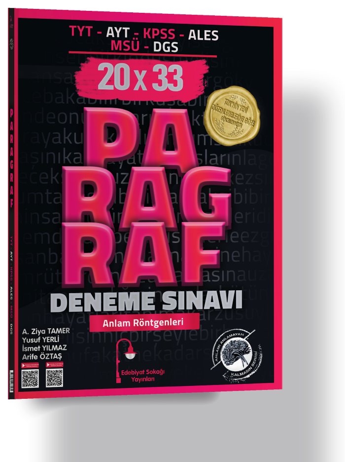 E.SOKAĞI YKS TYT AYT 20*33 DENEME PARAGRAF - 25-26