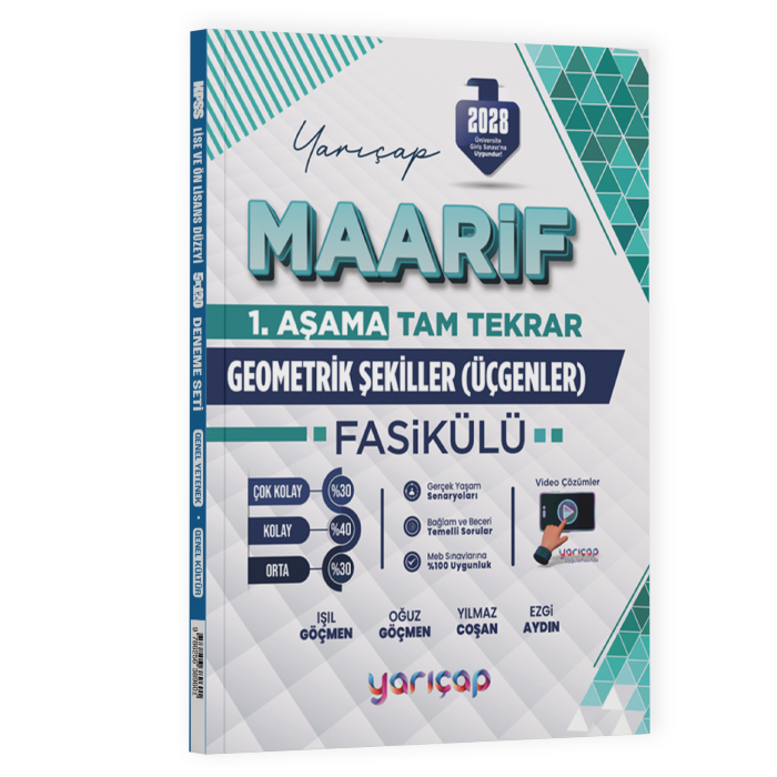 YARI ÇAP MAARİF FASİKÜL GEOMETRİK ŞEKİLLER - 26-27