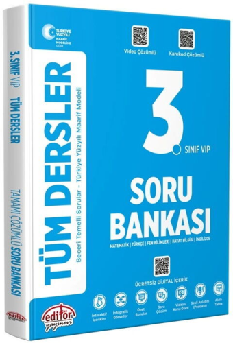 3.SINIF TÜM DERSLER SORU BANKASI -2026