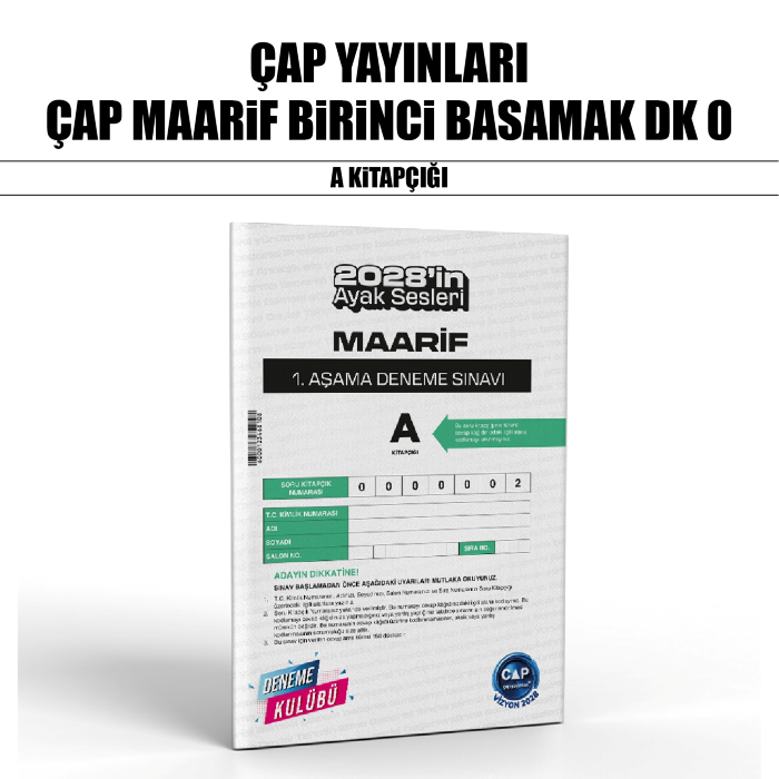 ÇAP MAARİF1 DENEME KULÜBÜ 0-A - 26-27