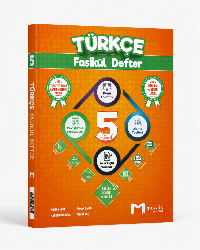 MOZAİK 5.SINIF FASİKÜL DEFTER TÜRKÇE - 2026-27
