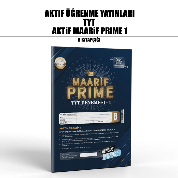 AKTİF PRIME MAARİF1 DENEME KULÜBÜ SNV 1-B - 26-27