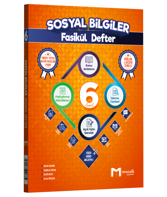 MOZAİK 6.SINIF FASİKÜL DEFTER SOSYAL BİL - 2026-27